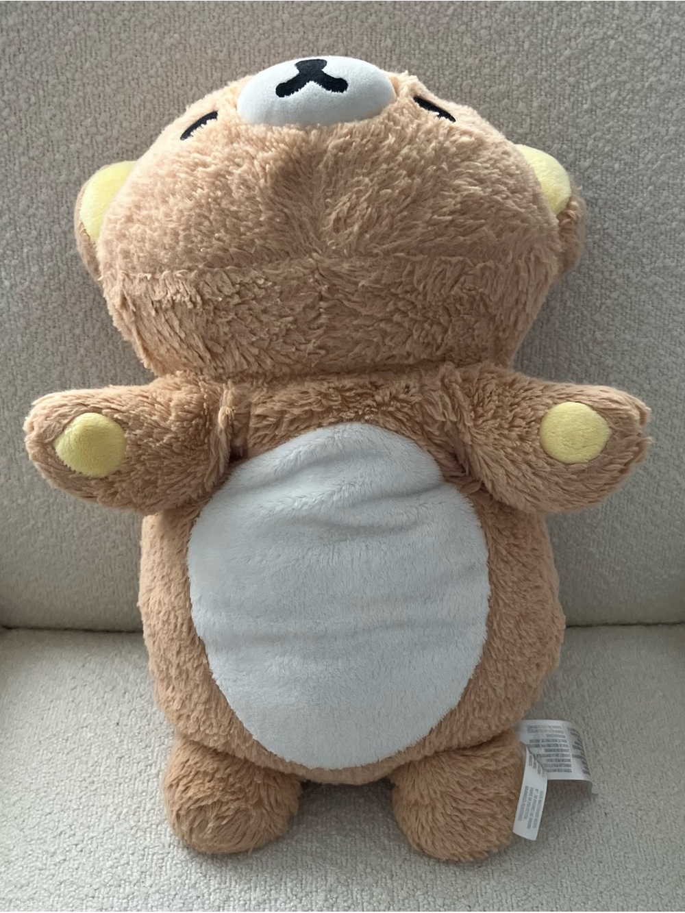 Rilakkuma Tan Plush Stuffed Teddy Bear - Picture 2 of 7